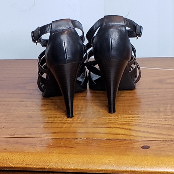 4" Leather Heeled sandals Franco Fortini size 9 EUC - Picture 8 of 10